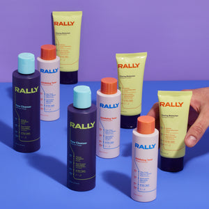 Rally products in parallel line formation
